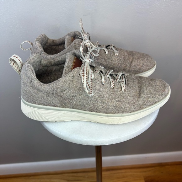 PENDLETON Wool Shoe‎ Sneaker Men\'s Lace Up Heathered Grey Gray Brown Vibram Sz main image 14